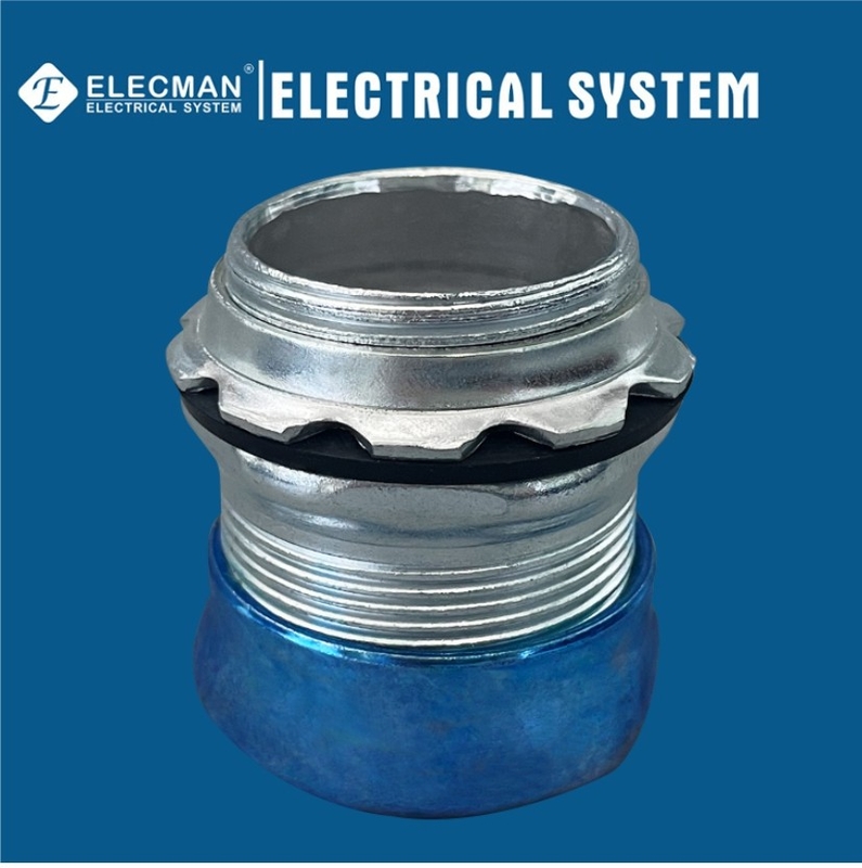 1/2 In To 4 In Steel Non Insulated Raintight EMT Connectors Compression Type