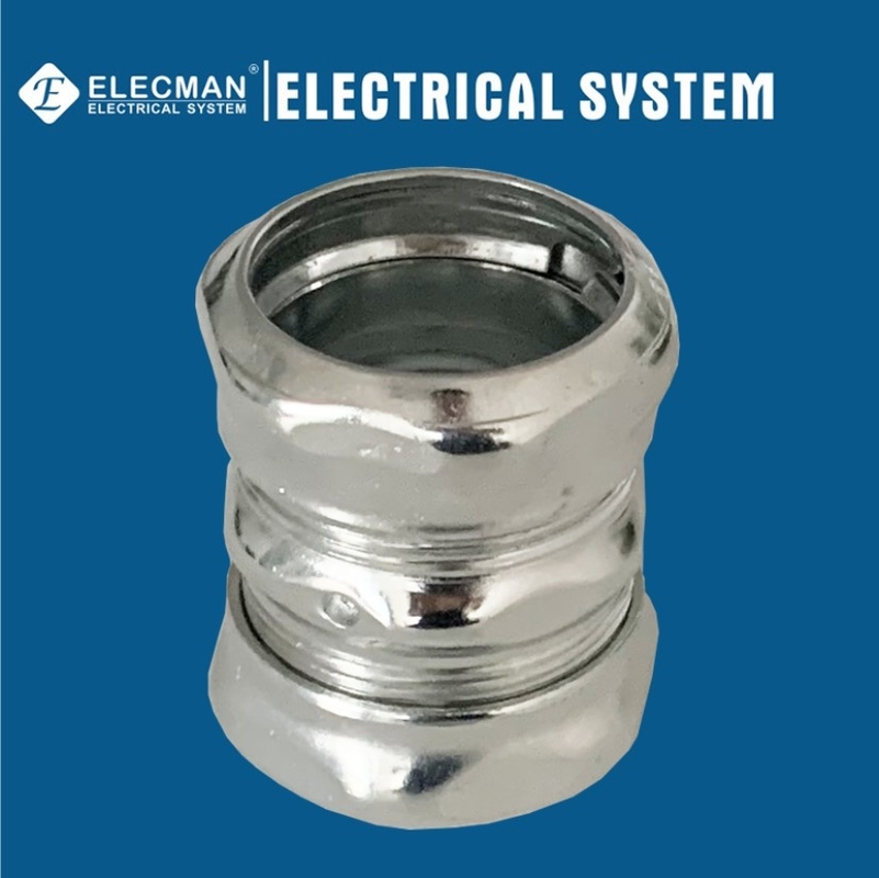UL Listed Galvanized Steel EMT Conduit Couplings Compression Type