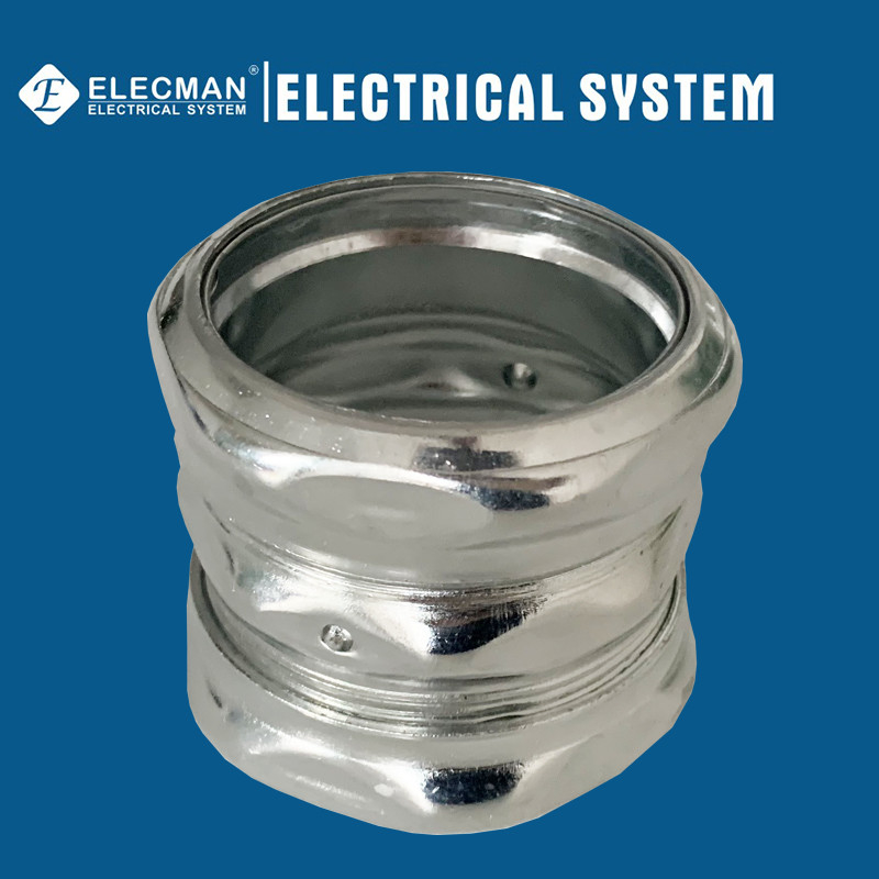 Steel EMT Coupling Compression Type 2 Inch