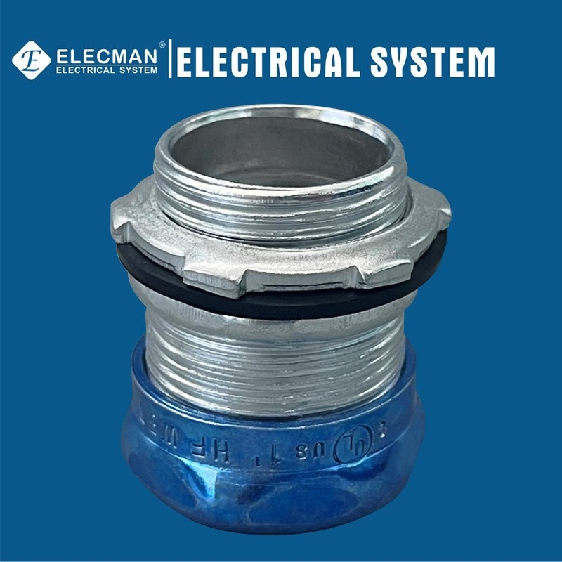 Raintight Steel EMT Connector Compression Type 1"