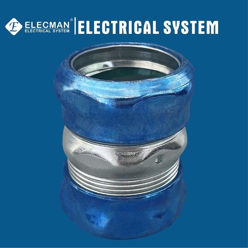 Raintight Steel EMT Coupling Compression Type 1-1/4 Inch