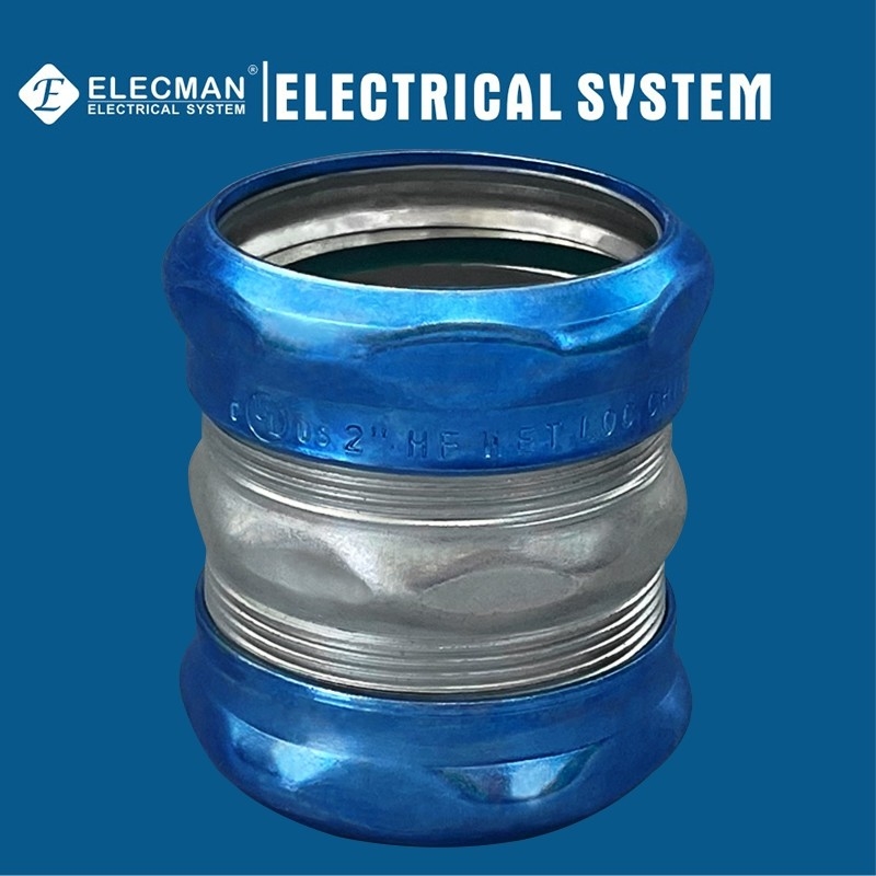 Raintight Steel EMT Coupling Compression Type 2 Inch