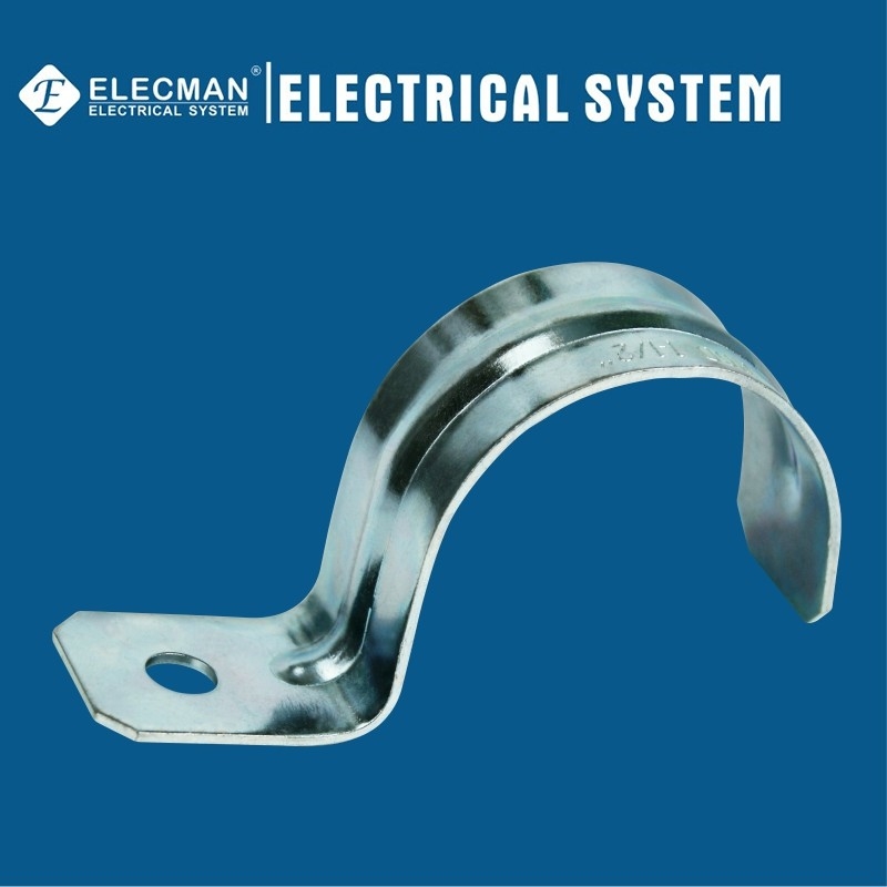 Galvanized Steel IMC Rigid Strap One Hole Type 1-1/2" Conduit Strap